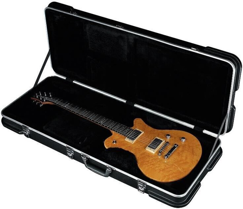 Premium Electric Guitar Abs Case Rectangular - Black