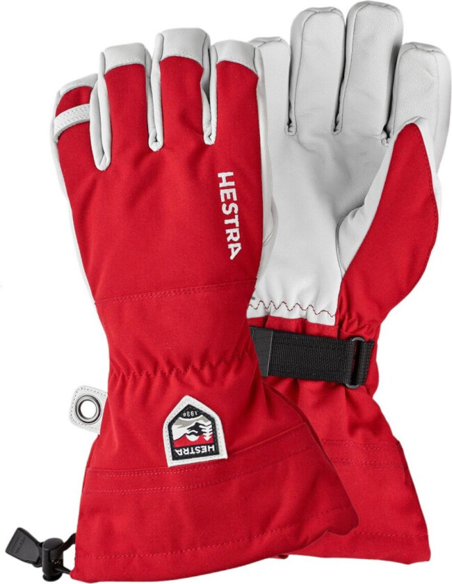 Army Leather Heli Ski Rød 8