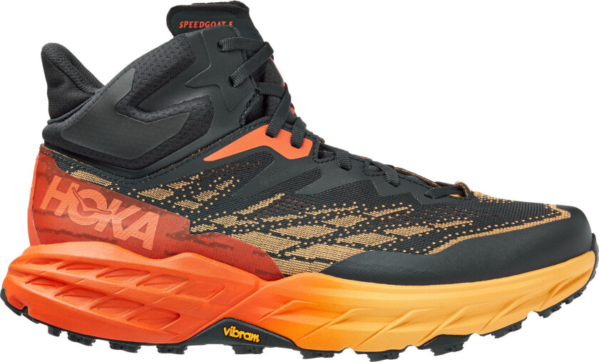 M Speedgoat 5 Mid Gtx Bgay/Blue Graphite / Amber Yel US 12/ EU 46 2/3