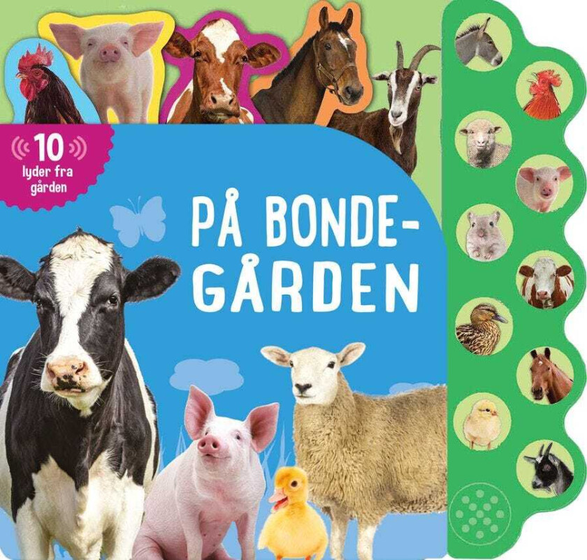 På bondegården 10lydknappbok