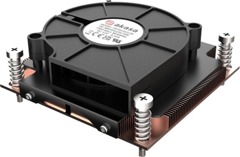 Cpu-Kjøler Akasa Akasa 1U Intel Lga 1700 Cpu-Kühler - Kupfer