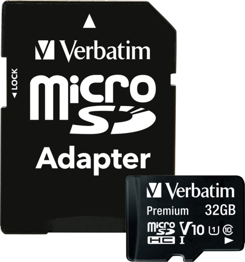 Flashminnekort (Microsdhc Til Sd-Adapter Inkludert) - 32 Gb - Class 10 - Microsdhc