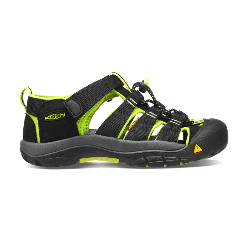 Keen Kids' Newport H2 24, Black/Lime Green