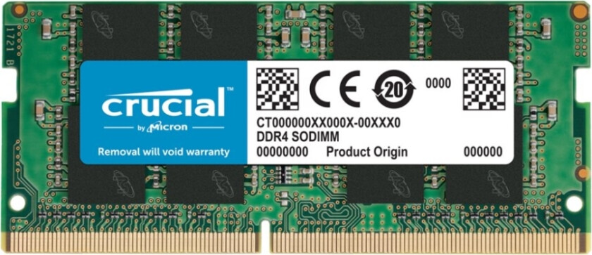 Ddr4 - Modul - 16 Gb - So Dimm 260-Pin - 3200 Mhz / Pc4-25600 - Cl22 - 1.2 V - Ikke-Bufret - Ikke-Ecc - Taa-Samsvar