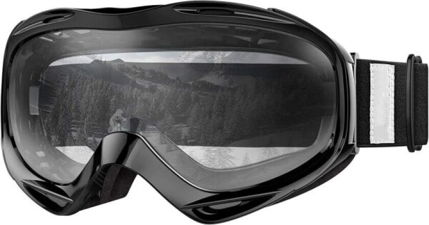 OTG Skibriller - Anti-tåke Skibriller, Anti-støv Vindtett UV400 Beskyttelse Snowboardbriller for Menn Kvinner, Gutter Jenter