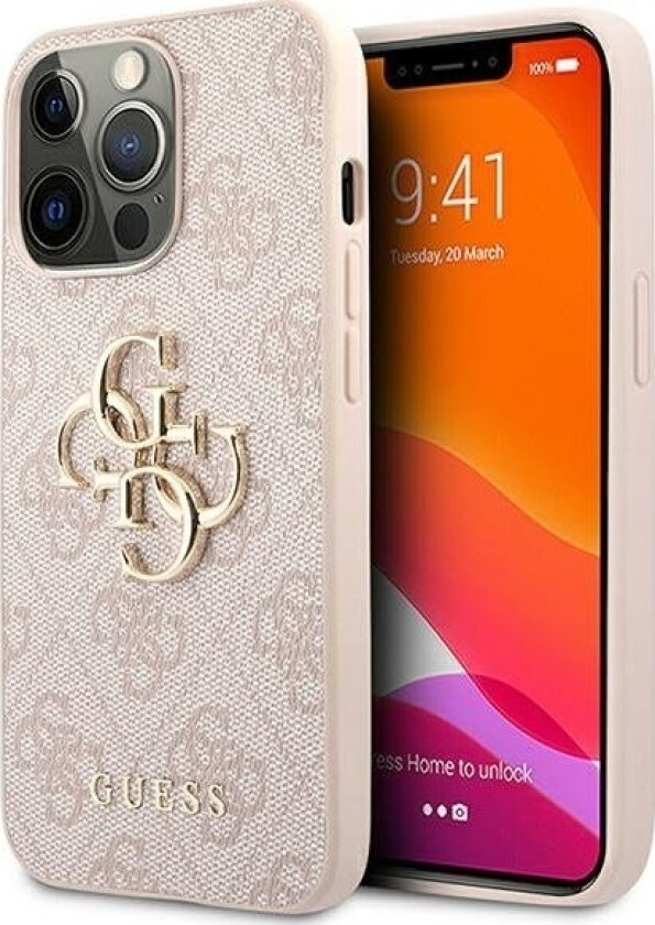 Guhcp13x4gmgpi Iphone 13 Pro Max 6,7" Rosa/Rosa Hardt 4G-Deksel, Stor Metalllogo