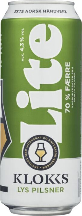 Klokk&Co Lite Pilsner 0,5l boks