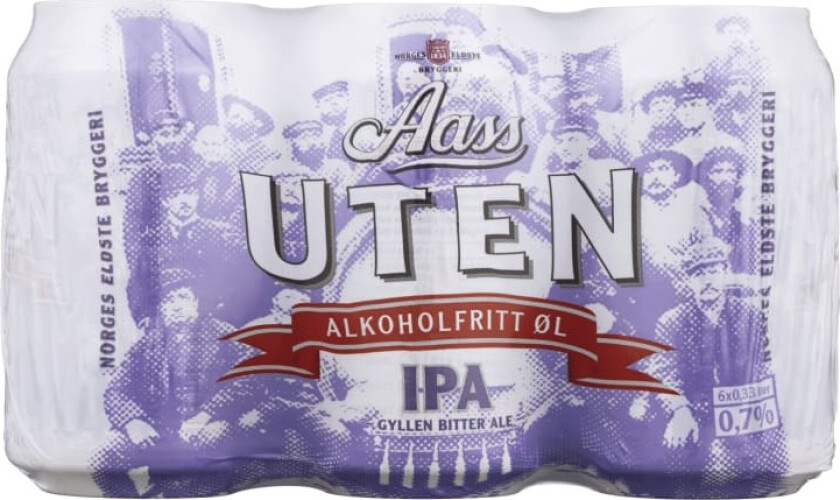 Uten IPA 6stk x 0,33, 1,98l