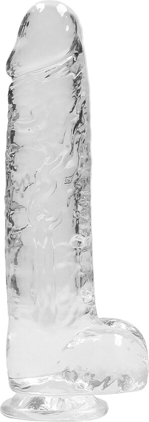 RealRock: Crystal Clear Realistic Dildo, 22 cm