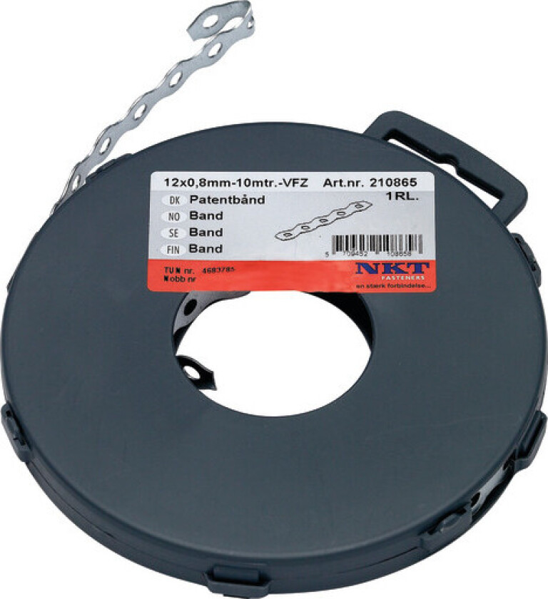 Patentbånd 12,0 x 0,8 mm, FZB, 10 m