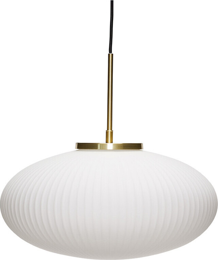 Serene Pendel Ellipse Hvit