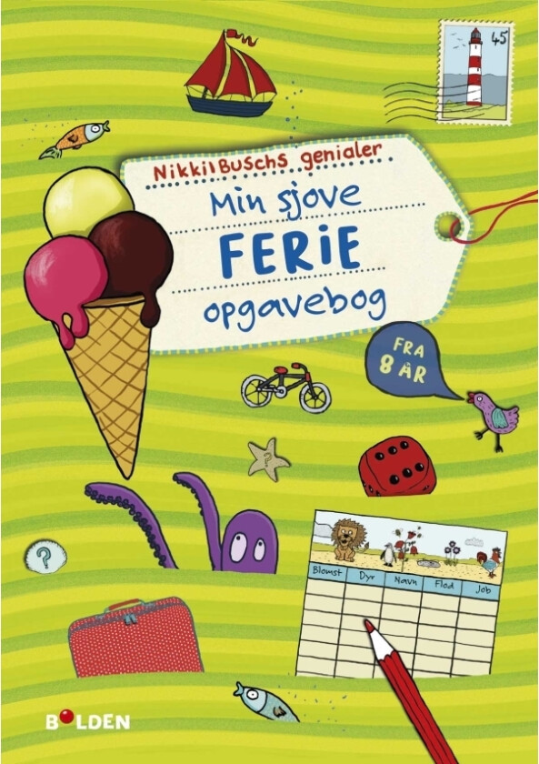 Min Sjove Ferie-Opgavebog - Fra 8 År