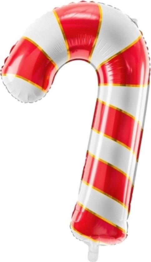 Partydeco Fb53-007, Toy Balloon, Folie, Rød, Hvit, Mønster, Stripemønstret, Julaften