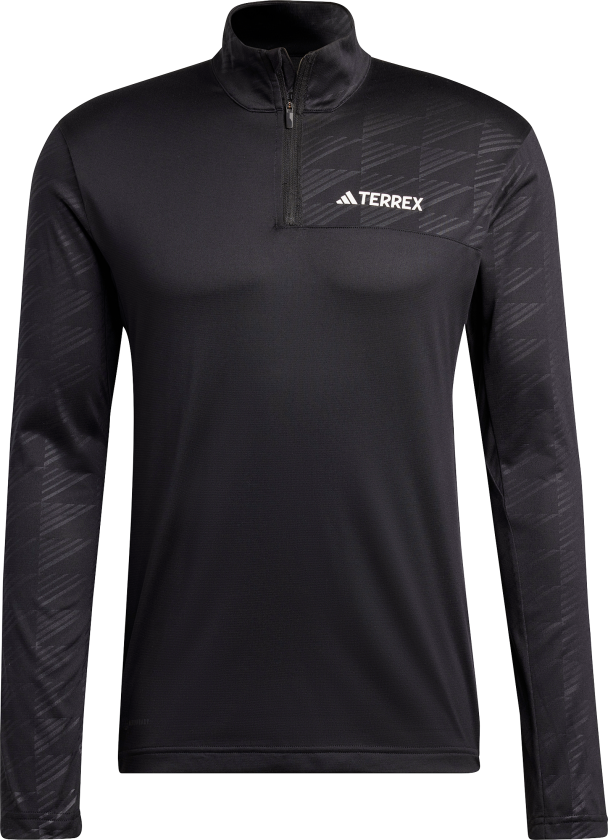 Men's Terrex Multi Half-Zip Long Sleeve Tee XL, Black