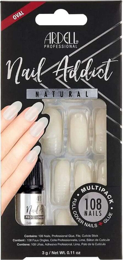 Nail Addict Natural Multipack, Løsnegler