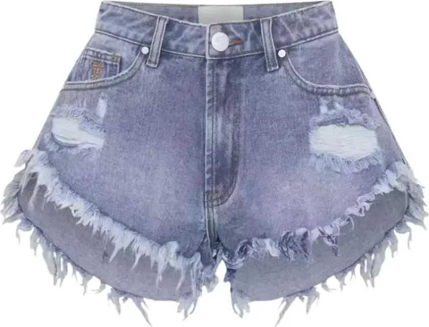 Dame, Shorts, Blå, W28