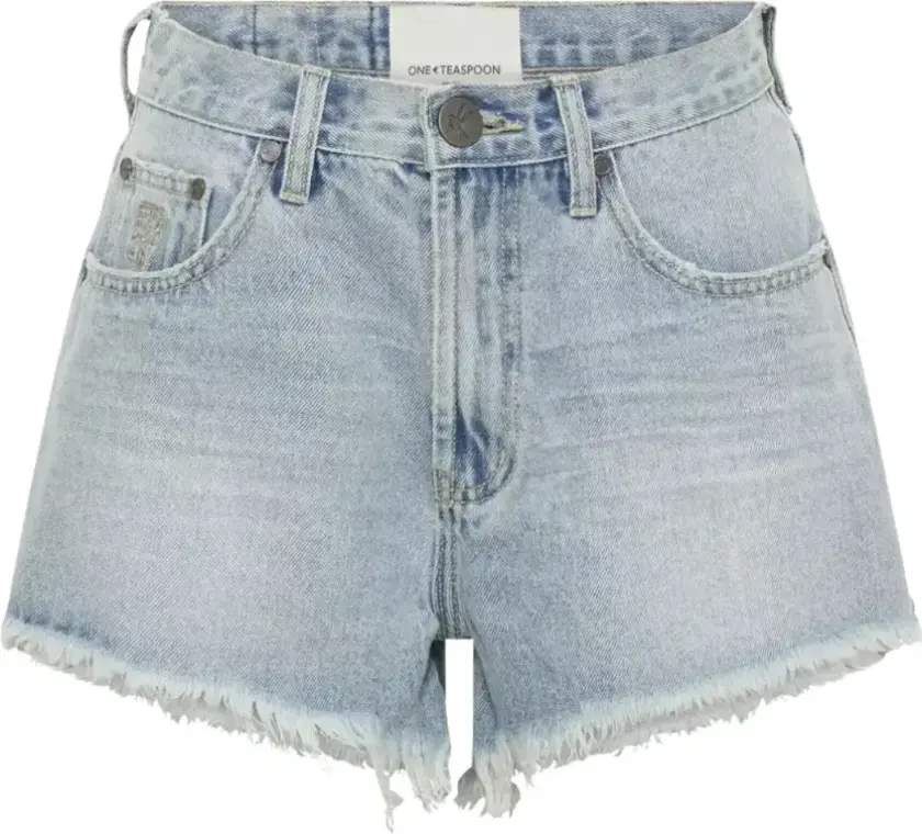 Dame, Shorts, Blå, W27