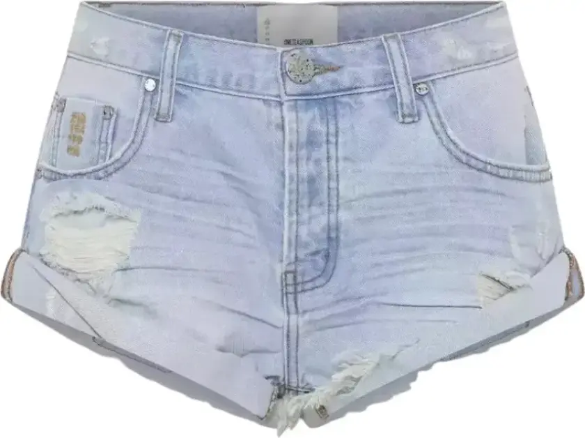 Dame, Shorts, Blå, W30