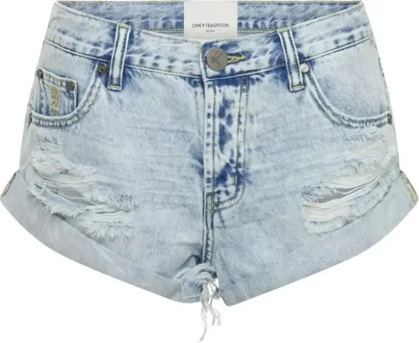 Dame, Shorts, Blå, W31