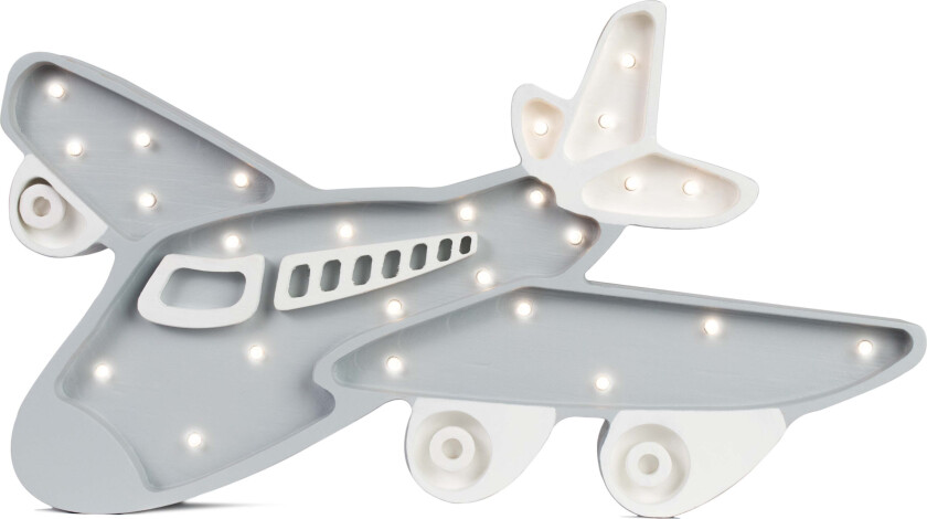 Lampe Fly, Lysegrå - Nattlamper - Tre