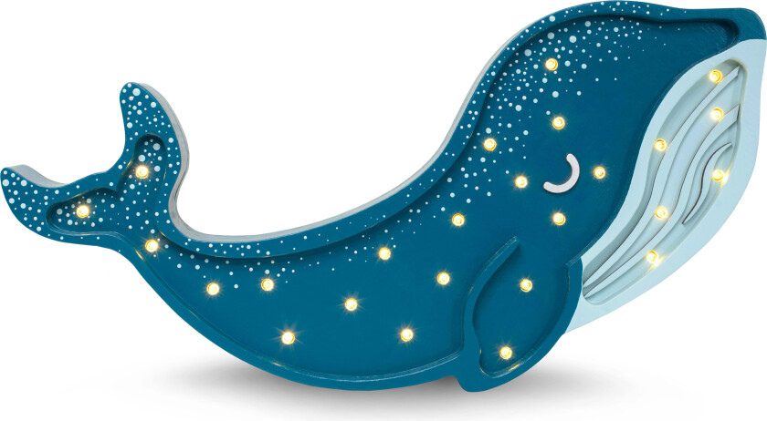Lampe Hval, Galaxy Teal - Nattlamper - Tre