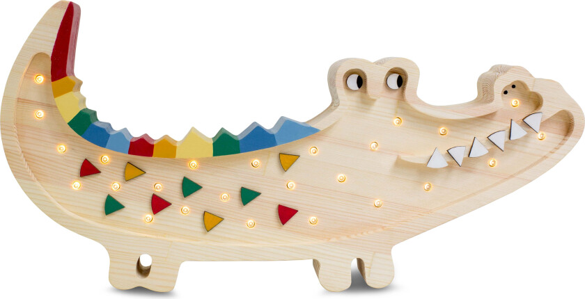 Lampe Krokodille, Caribbean Wood - Nattlamper - Tre