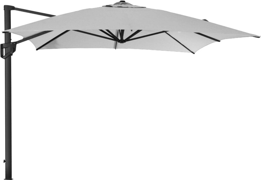 Hyde Luxe 300x400 cm Light Grey Frittstående parasoll
