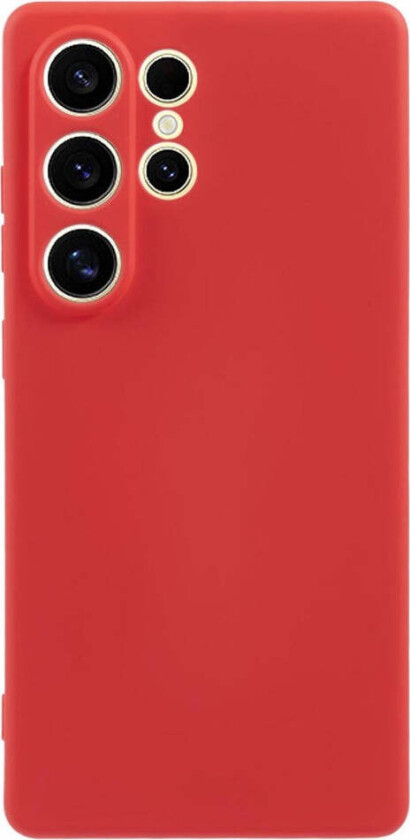Samsung Galaxy S25 Ultra Fôret Fleksibelt Plast Deksel - Rød