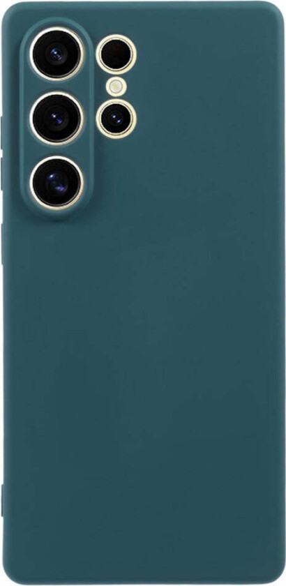 Samsung Galaxy S25 Ultra Fôret Fleksibelt Plast Deksel - Mørkegrønn