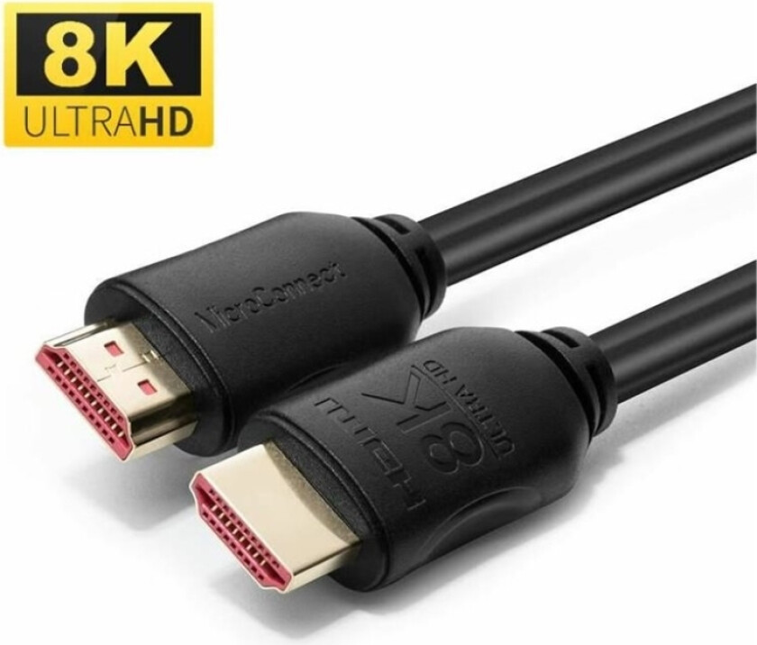Microconnect - Ultra High Speed - Hdmi-Kabel Med Ethernet - Hdmi Hann Til Hdmi Hann - 4 M - Svart - Støtte For Dolby Truehd, 8 K 60 Hz (7680 X 4320)