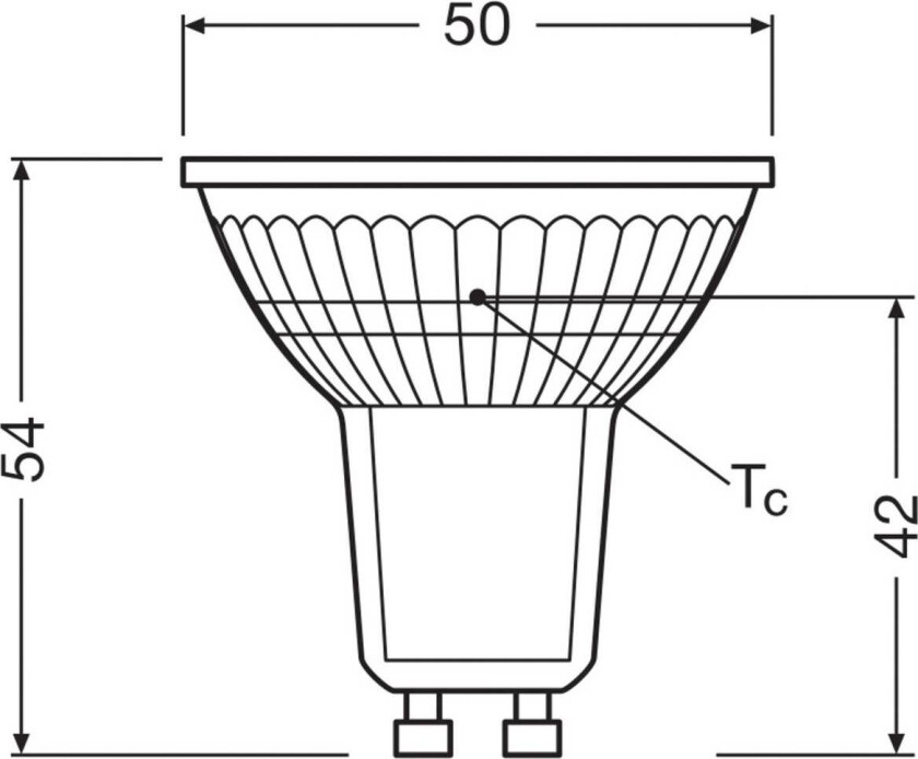 OSRAM LED-reflektorpære GU10 4,3W 827 36° 6-pakning