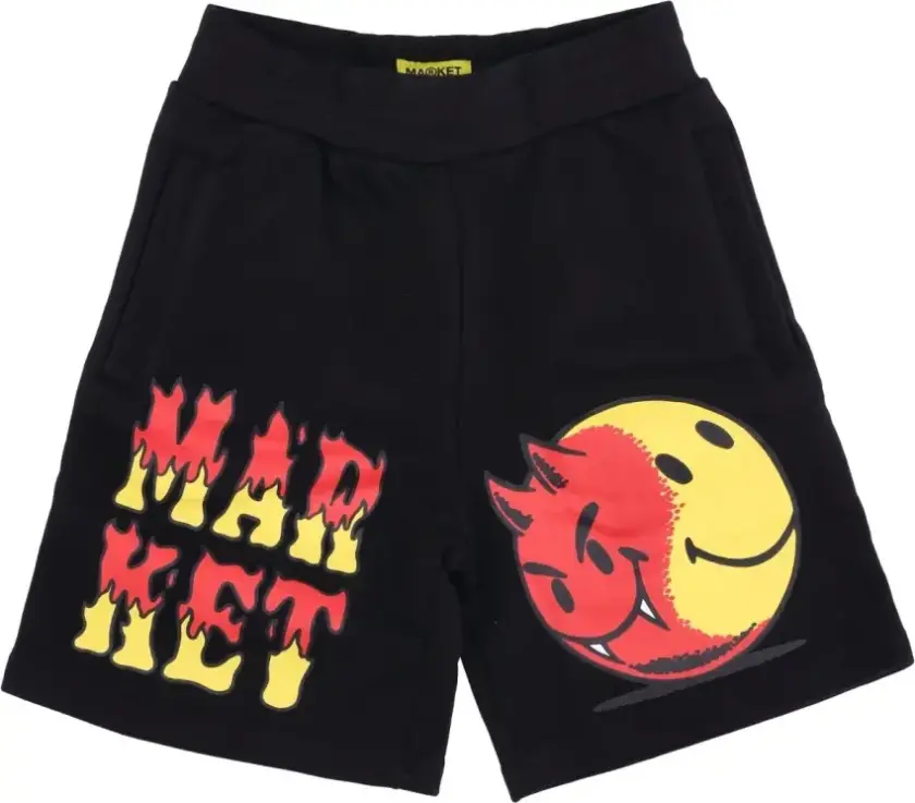 Market, Herre, Shorts, Svart, L