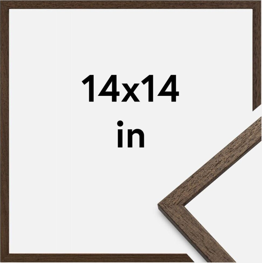 Ramme Edsbyn Akrylglass Valnøtt 14x14 Inches (35,56x35,56 Cm)