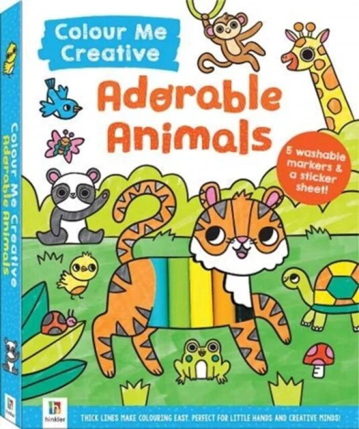 Colour Me Creative: Adorable Animals av Hinkler Pty Ltd