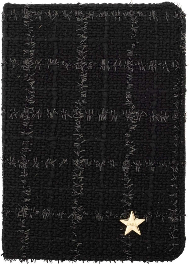 Tweed Passport Cover Black
