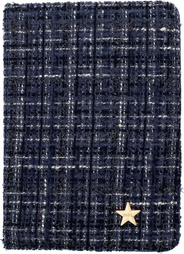 Tweed Passport Cover Navy Blue