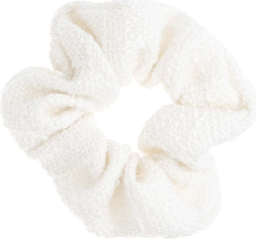 Tweed Scrunchie Off White