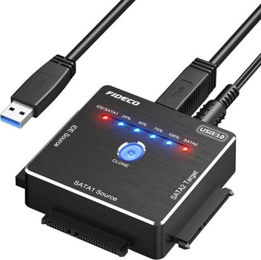 PL06 HDD/SSD adapter with cloning function (USB 3.0 SATA/IDE)