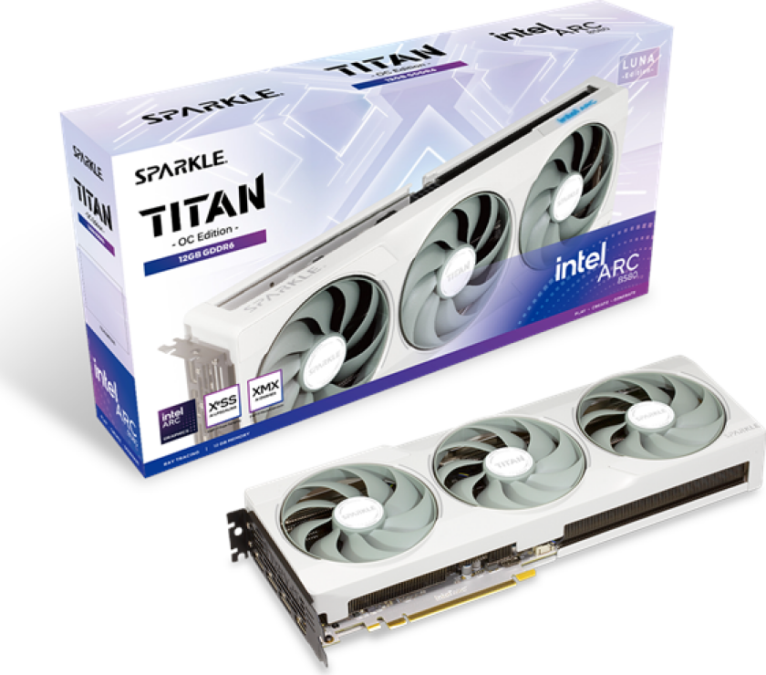 Arc B580 Titan Luna OC - 12GB GDDR6 RAM - Grafikkort