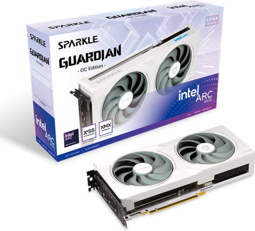 Arc B570 Guardian Luna OC - 10GB GDDR6 RAM - Grafikkort