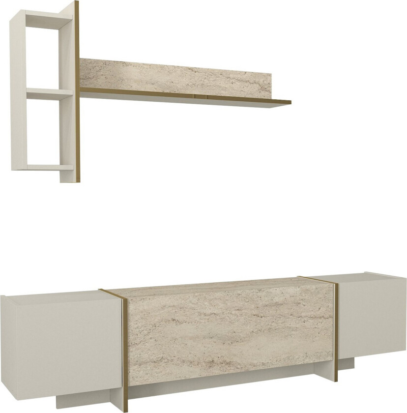 Veyron TV-benk 180 cm - Beige/Sandstein