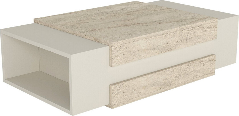 Childress Sofabord 110 cm - Beige/Sandstein