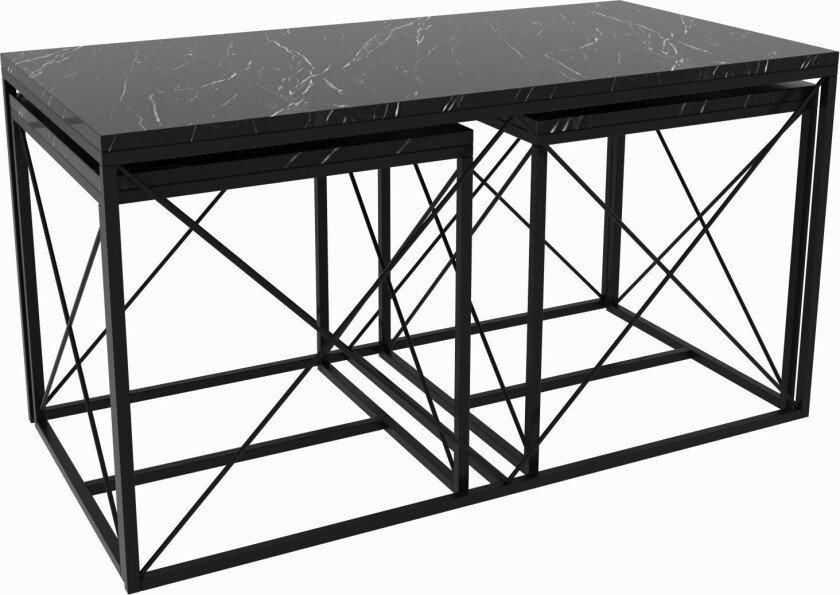 Defneia Sofabord 100 cm - Svart