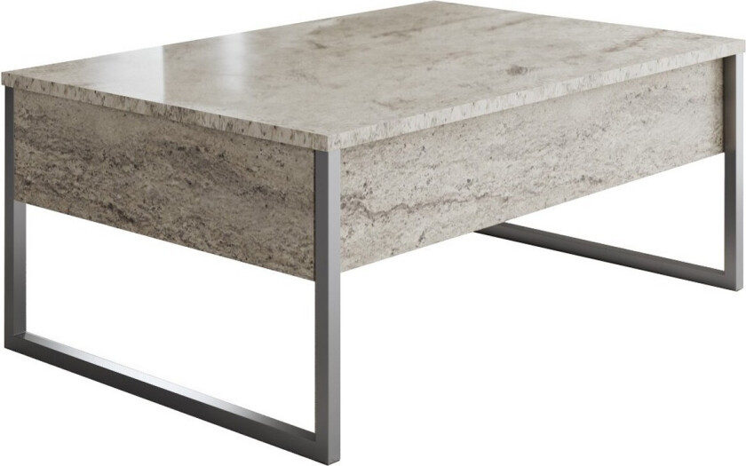 Luxe Sofabord 90 cm - Beige/Sølv