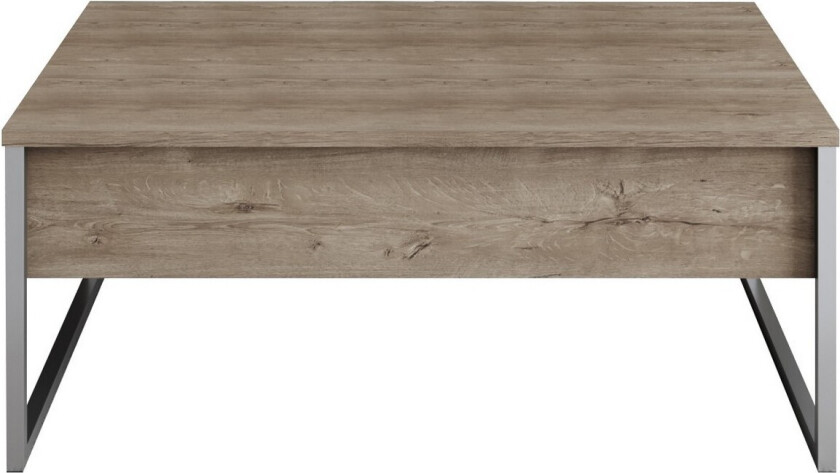 Luxe Sofabord 90 cm - Valnøtt/Sølv