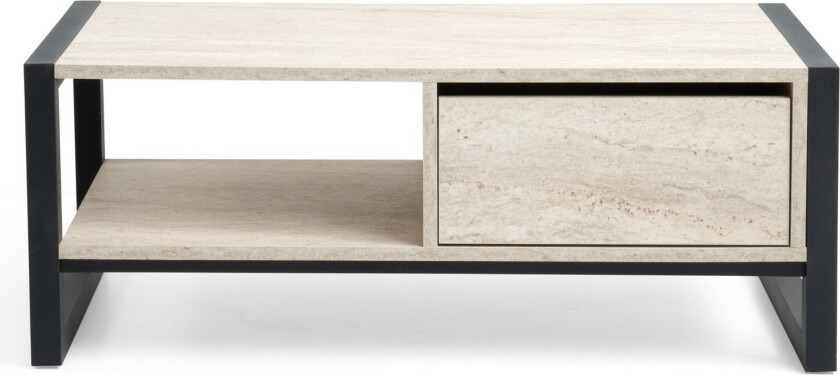 Haldizen Sofabord 105 cm - Svart/Marmor