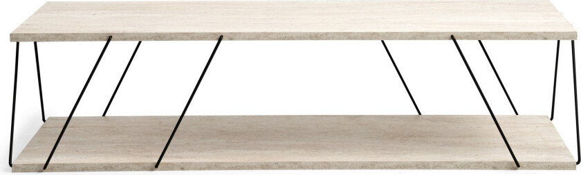 Labranda Sofabord 120 cm - Svart/Marmor