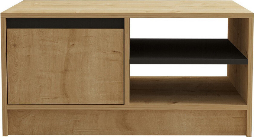 Sirek Sofabord 90 cm - Brun/Eik/Antrasitt