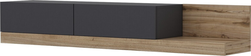 Majör TV-benk 180 cm - Antrasitt/Valnøtt