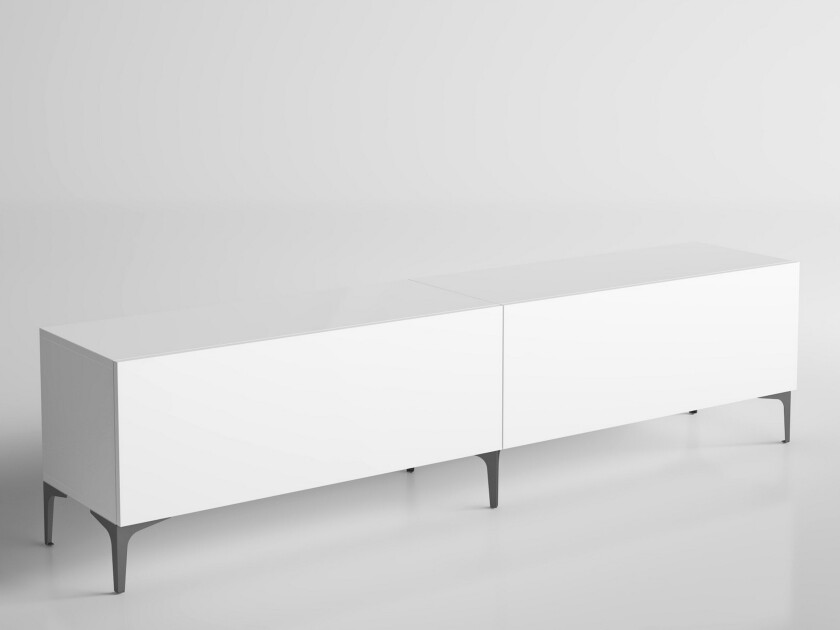 Elspet TV-benk 200 cm - Hvit